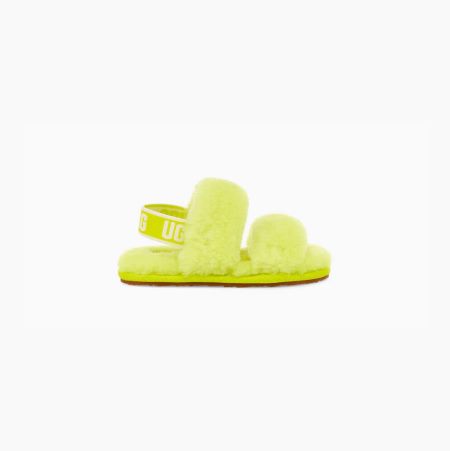 UGG Oh Yeah Light Yellow Slippers for Toddlers (VLKR31847)